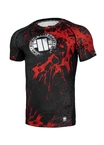 Koszulka męska rashguard Pit Bull Shortsleeve Blood Dog II 24 czarna