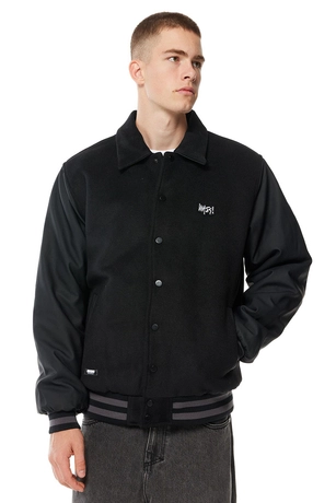 Kurtka przejściowa bejsbolówka Mass Denim Alabama czarna