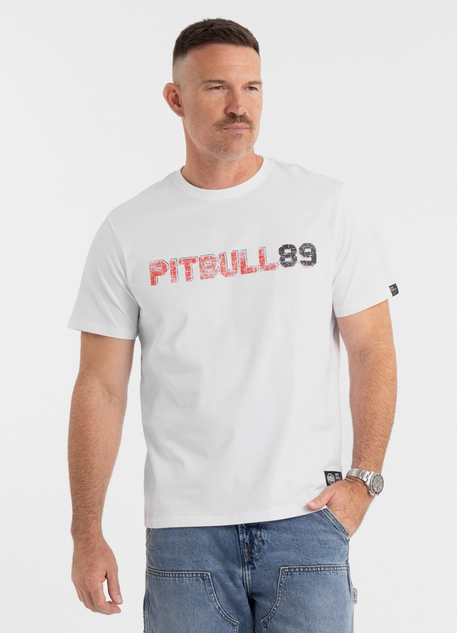 Koszulka męska T-Shirt Pit Bull Pitbull Dog 89 biała
