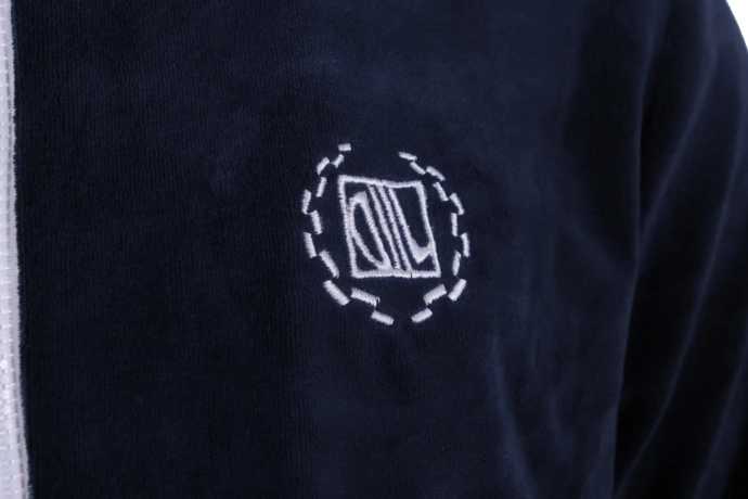 Bluza męska welur Diil Laur crewneck granatowa