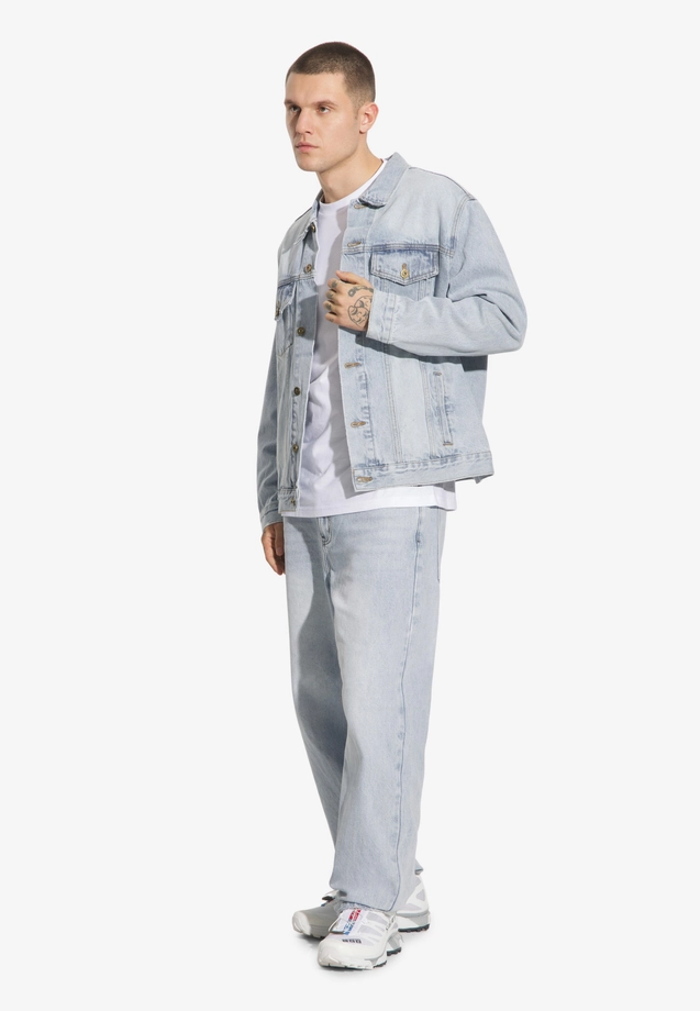 Kurtka męska jeansowa Prosto Civil niebieska