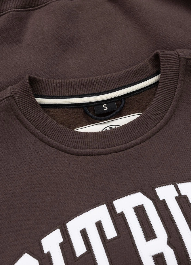 Bluza damska bez kaptura Pitbull Norton brązowa