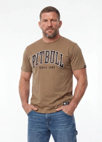 Koszulka męska T-Shirt Pitbull West Coast Norton brązowa