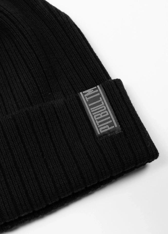 Czapka zimowa Pitbull Beanie Silvas Pitbull TM czarna