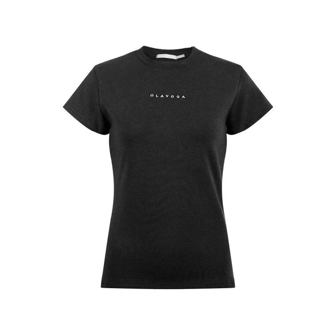 T-shirt damski OLAVOGA ESTONAR czarny