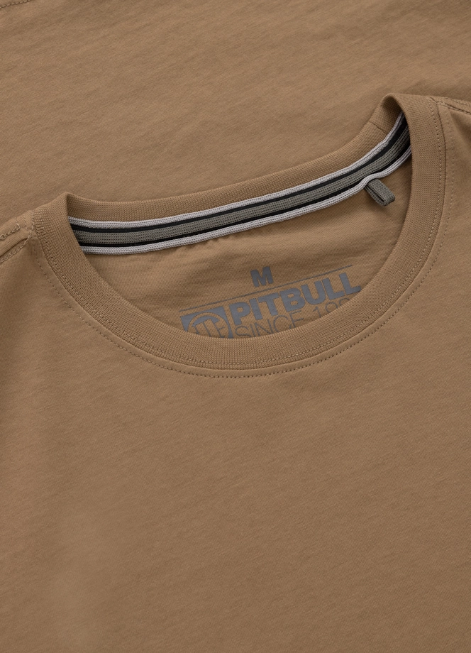 Koszulka męska T-Shirt Pitbull Small Logo brązowa