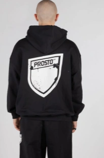 Komplet dresowy męskie oversize Prosto Splash Shield Mini czarny