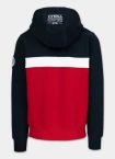 Bluza męska z kapturem Pit Bull Gibson granatowo/czerwona
