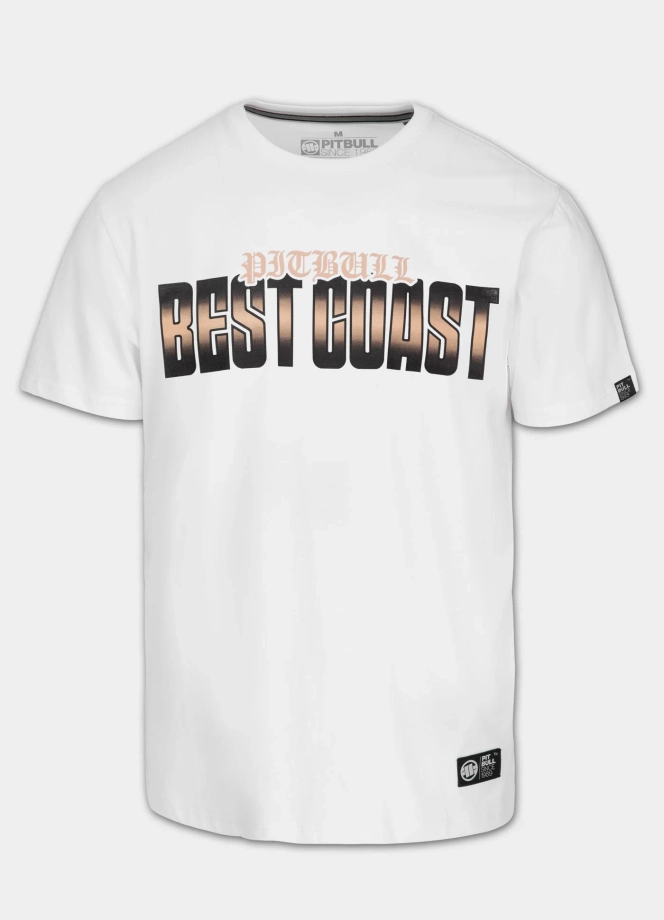 Koszulka męska T-Shirt Pit Bull Best Coast biała