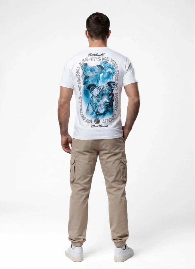 Koszulka męska T-Shirt Pit Bull Protector biała