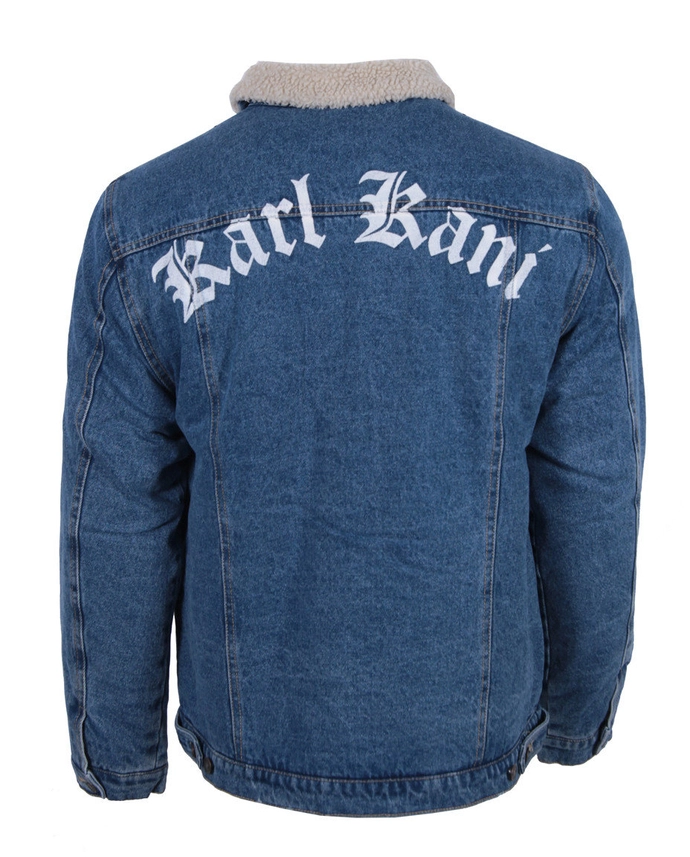 Kurtka przejściowa unisex Karl Kani KK Old English Denim Jacket niebieska