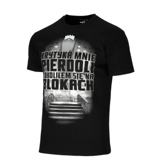 Koszulka męska T-shirt Chada Proceder Krytyka czarna