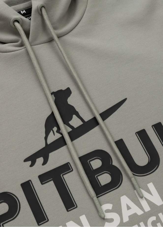Bluza męska z kapturem Pitbull Pit Bull Surfing Dog dusty salvia