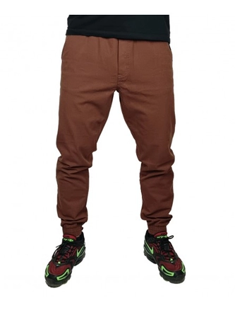 Spodnie chino męskie jogger Ciemna Strefa RPK CS brązowe