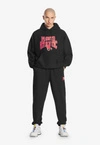 Bluza męska z kapturem oversize Prosto Chicago czarna
