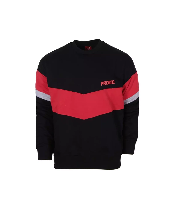 Bluza męska Prosto Klasyk Hooppler crewneck czarna