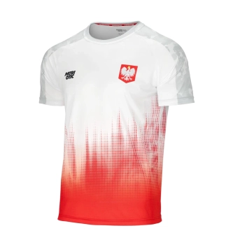 Koszulka męska T-shirt Patriotic Cls Poland biało/czerwona