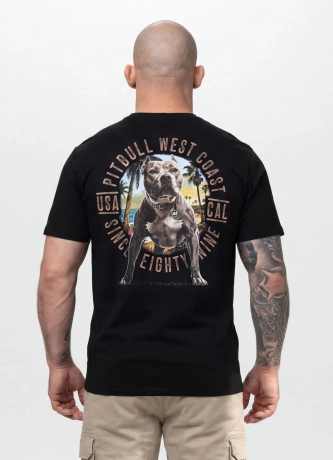 Koszulka męska T-Shirt Pit Bull Beach Boy czarna