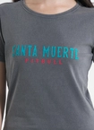 Koszulka damska T-shirt Pit Bull Santa Muerte 25 szara