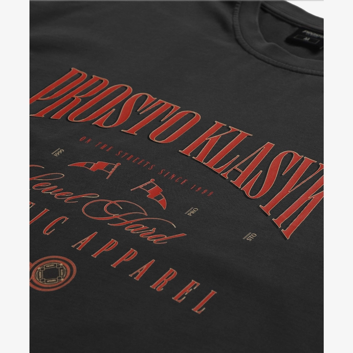 Koszulka męska t-shirt Prosto Klasyk Reinag sprany czarny