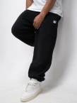 Spodnie dresowe męskie Baggy Jigga Wear Logo Drawcord czarne