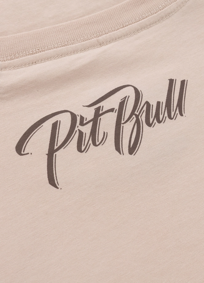 Koszulka męska T-Shirt Pit Bull Pitbull El Jeffe ultra jasna kremowa