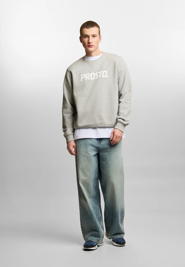 Bluza męska Prosto Old Logo crewneck szara