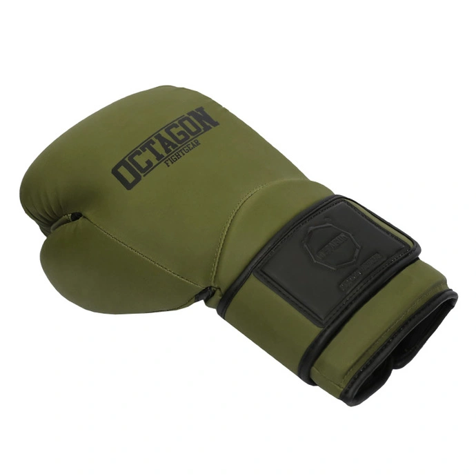 Rękawice bokserskie Octagon Matt khaki zielone