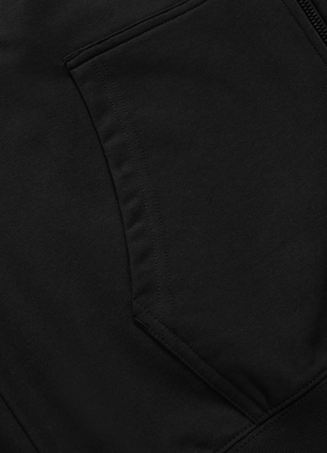 Bluza męska rozpinana z kapturem Pit Bull Tape Parker czarna