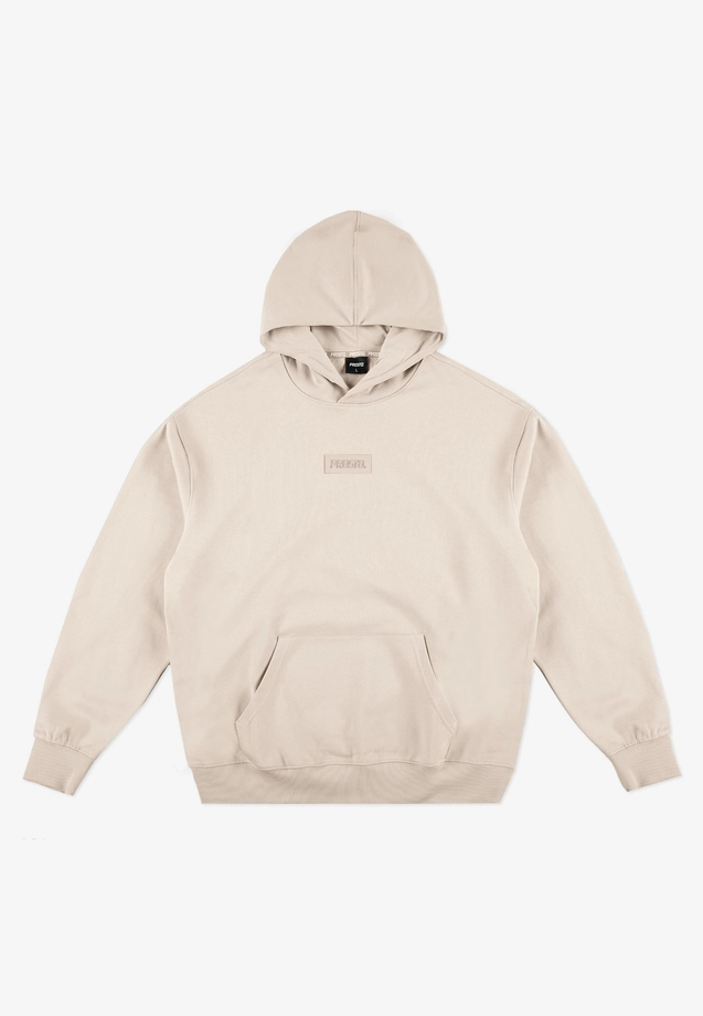 Komplet dresowy męski oversize Prosto Box 2.0 beżowy