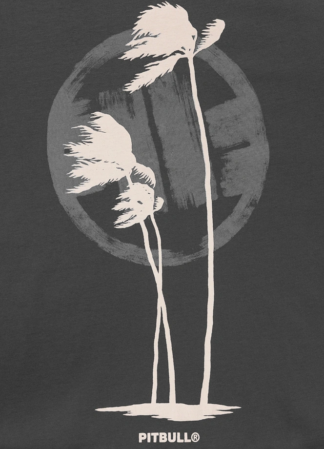 Koszulka męska T-Shirt Pit Bull Palms grafitowa