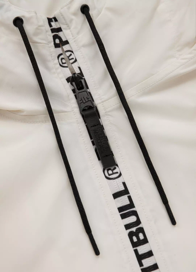 Kurtka męska przejściowa wiosenna Pit Bull Overpark Jacket biała