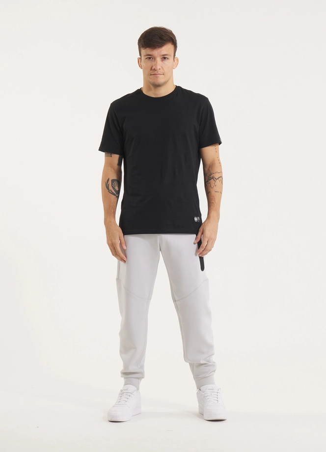 Spodnie męskie dresowe Pitbull Pit Bull Dogwood Pocket złamana biel