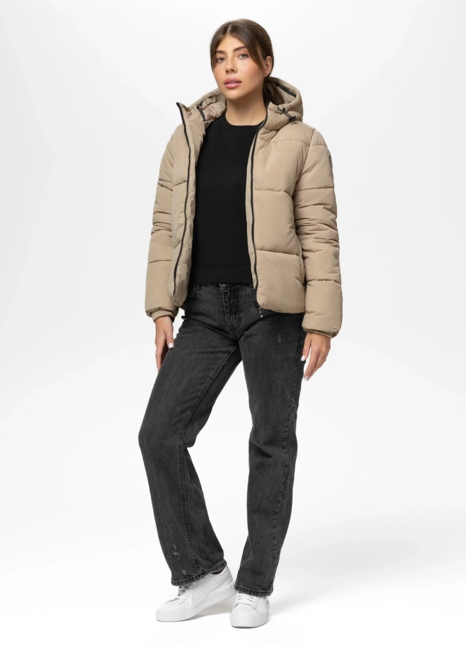 Kurtka damska zimowa Pit Bull Vista beżowa