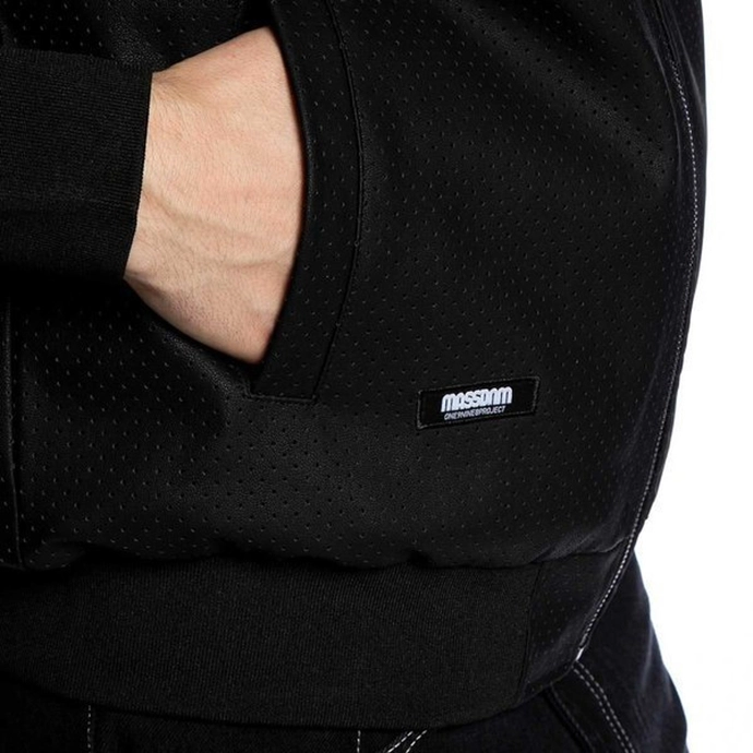 Kurtka wiosenna Mass Denim Boxer jacket skórzana black