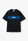 Koszulka męska t-shirt Prosto Root czarno/granatowa