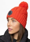 Czapka zimowa z pomponem Pit Bull Beanie Bubble Snow Crew 25 czerwona