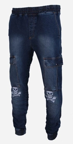 Spodnie Jogger bojówki Stoprocent Double Roger jeans blue