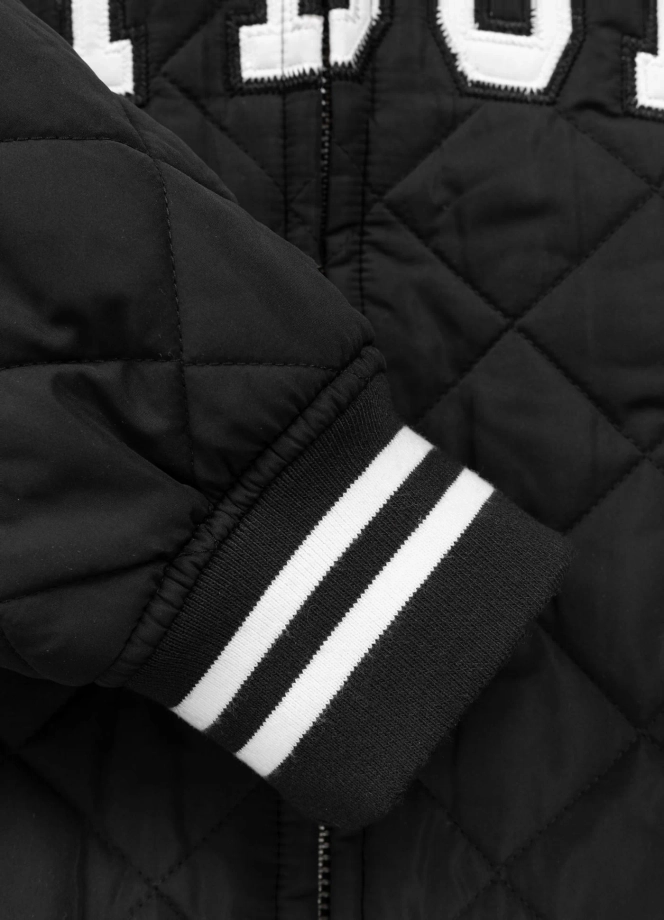 Kurtka męska przejściowa bejsbolówka Pit Bull Jupiter czarna