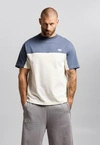 Koszulka męska t-shirt oversize Prosto Classic Block granatowa
