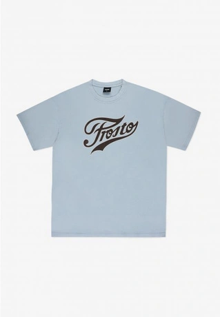 Koszulka męska t-shirt Prosto Varsity jasno niebieska