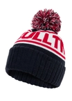 Czapka zimowa z pomponem Pit Bull Beanie Fleming navy/red