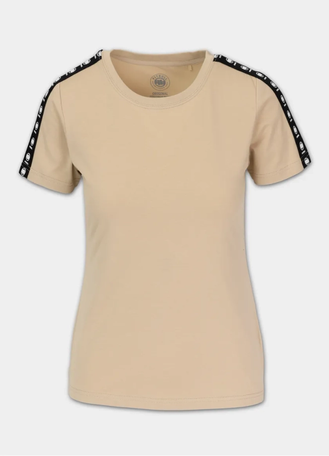 Koszulka damska T-shirt Pit Bull Tape Nugget beżowa