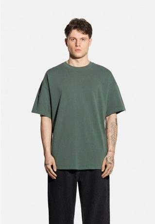 Koszulka męska t-shirt oversize Prosto Zont zielona