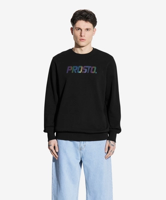 Bluza męska Prosto Holo crewneck czarna