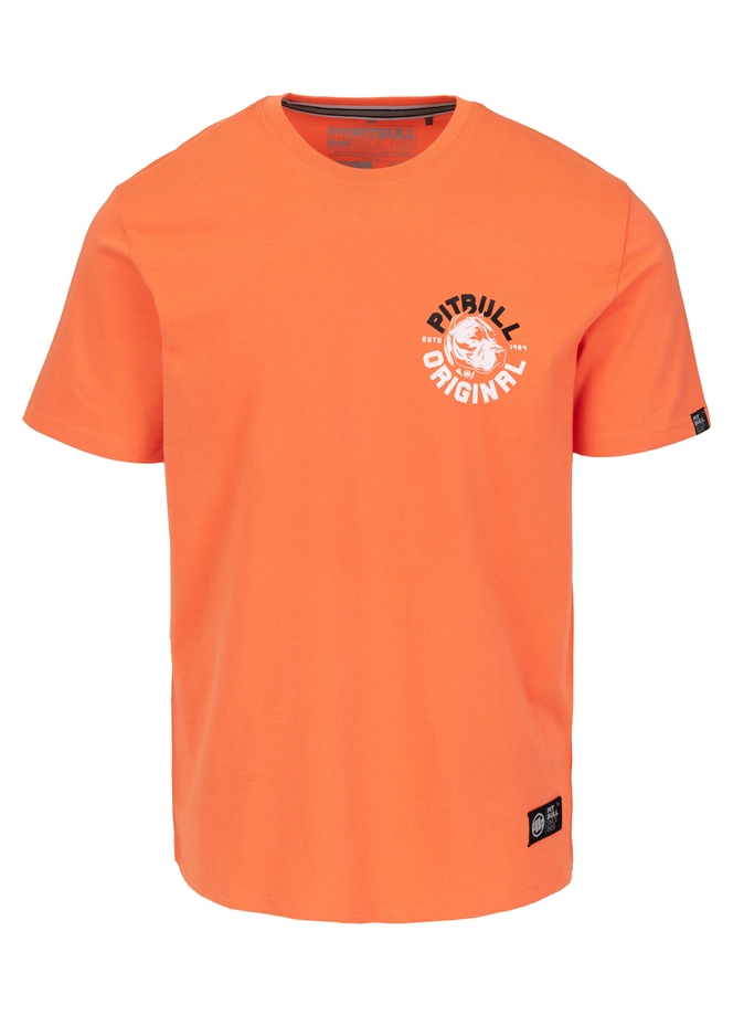 Koszulka męska T-Shirt Pit Bull Pitbull Dog SD pomarańczowa