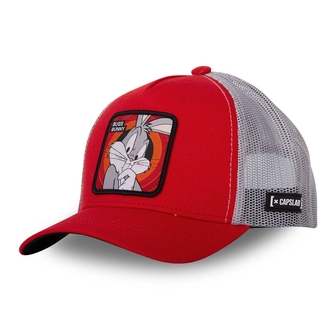 Czapka z daszkiem Capslab Looney Tunes Bugs Bunny czerwono/szara