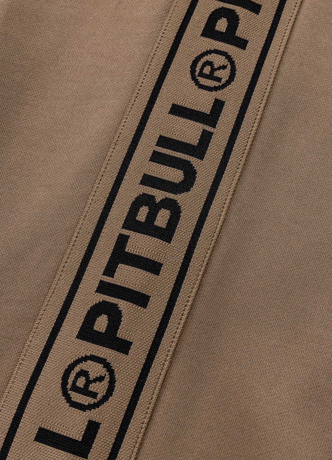 Komplet dresowy Pit Bull Oldschool Tape Logo brązowy