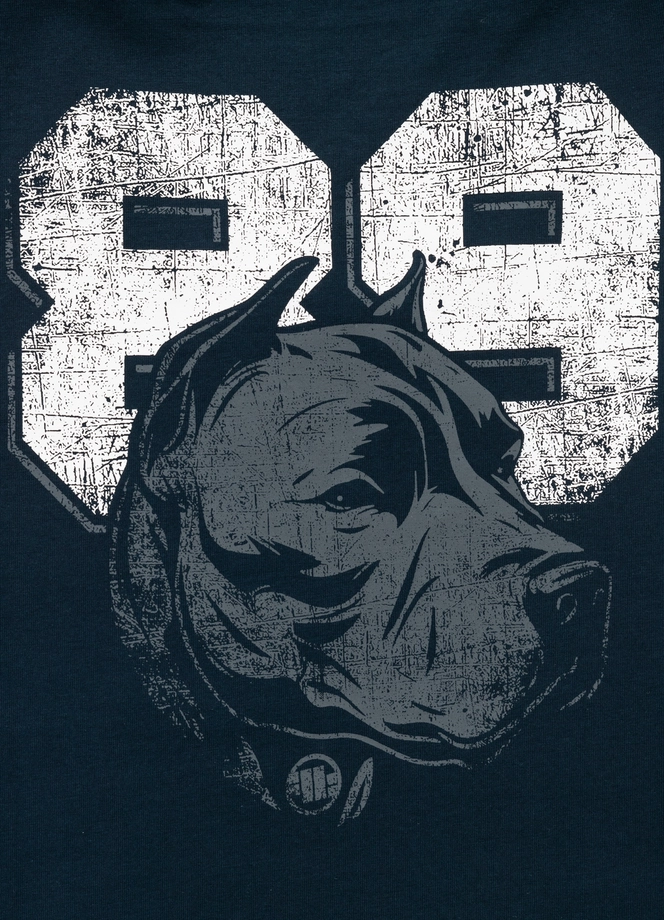 Koszulka męska tank top Pit Bull Pitbull Dog 89 25 ciemno granatowa