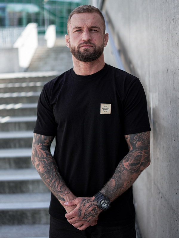 Koszulka męska t-shirt Środowisko Miejskie CLS Mini Gold czarna